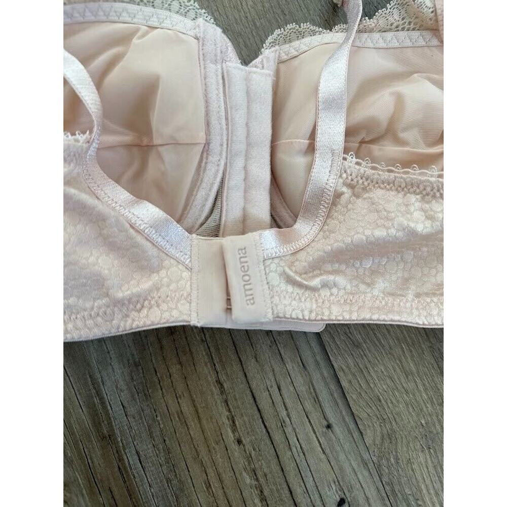 Amoena Ellen Wirefree Mastectomy Bra Size 32A Rose Nude Front and Back Close - Picture 8 of 13